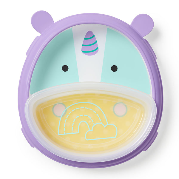 Skip Hop Plate - Zoo Smart Serve Plate & Bowl Unicorn Theme