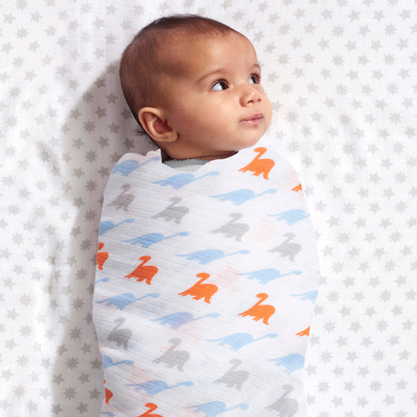 IDEALBABY SWADDLE CHEEKY MONKEY 3PK